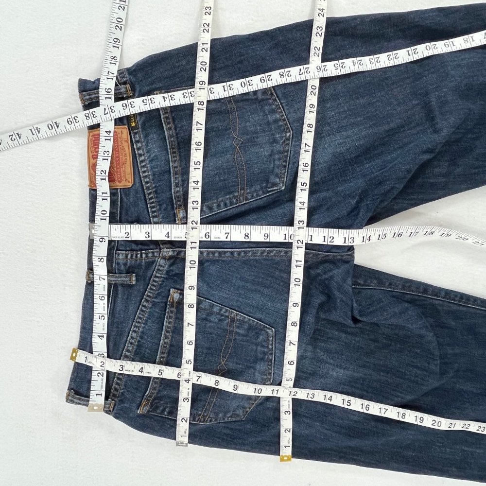 SOLD LUCKY BRAND Mens 33x28 181 Relaxed Straight Leg Jeans Size 34 28" Inseam - Picture 14 of 16